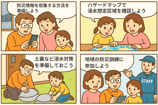 毎年発生している豪雨災害・水害に向けてしっかり準備をしておきましょう