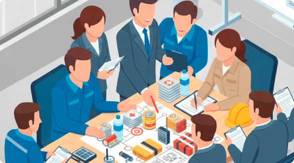 災害時に必須となる非常食・防災用品のご相談をお受けさせていただいております。